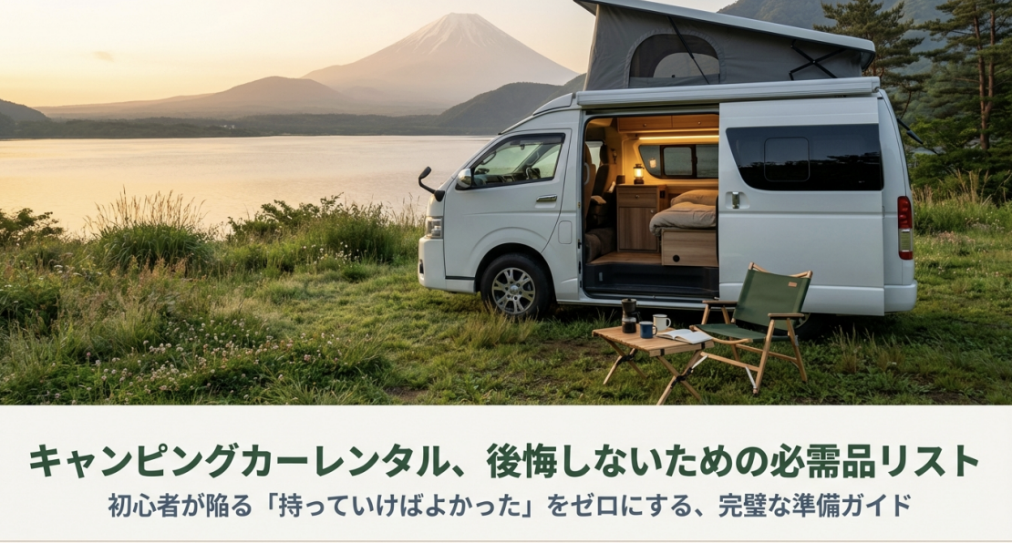 キャンピングカーレンタル必需品リストの表紙